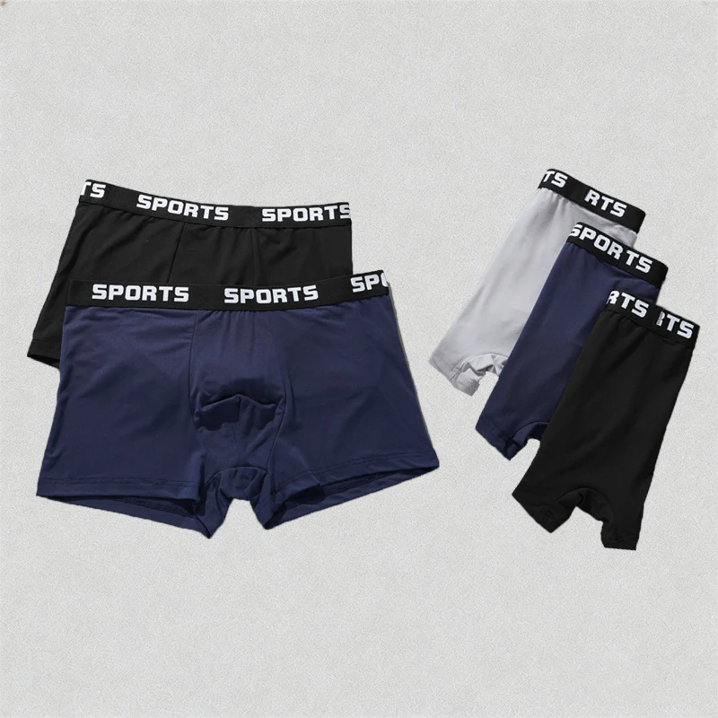 

Men's Sexy Boxer Shorts Breathable Underwear Comfortable Soft Cotton Underpants Trendy Male Intimate Panties Low Waist Briefs