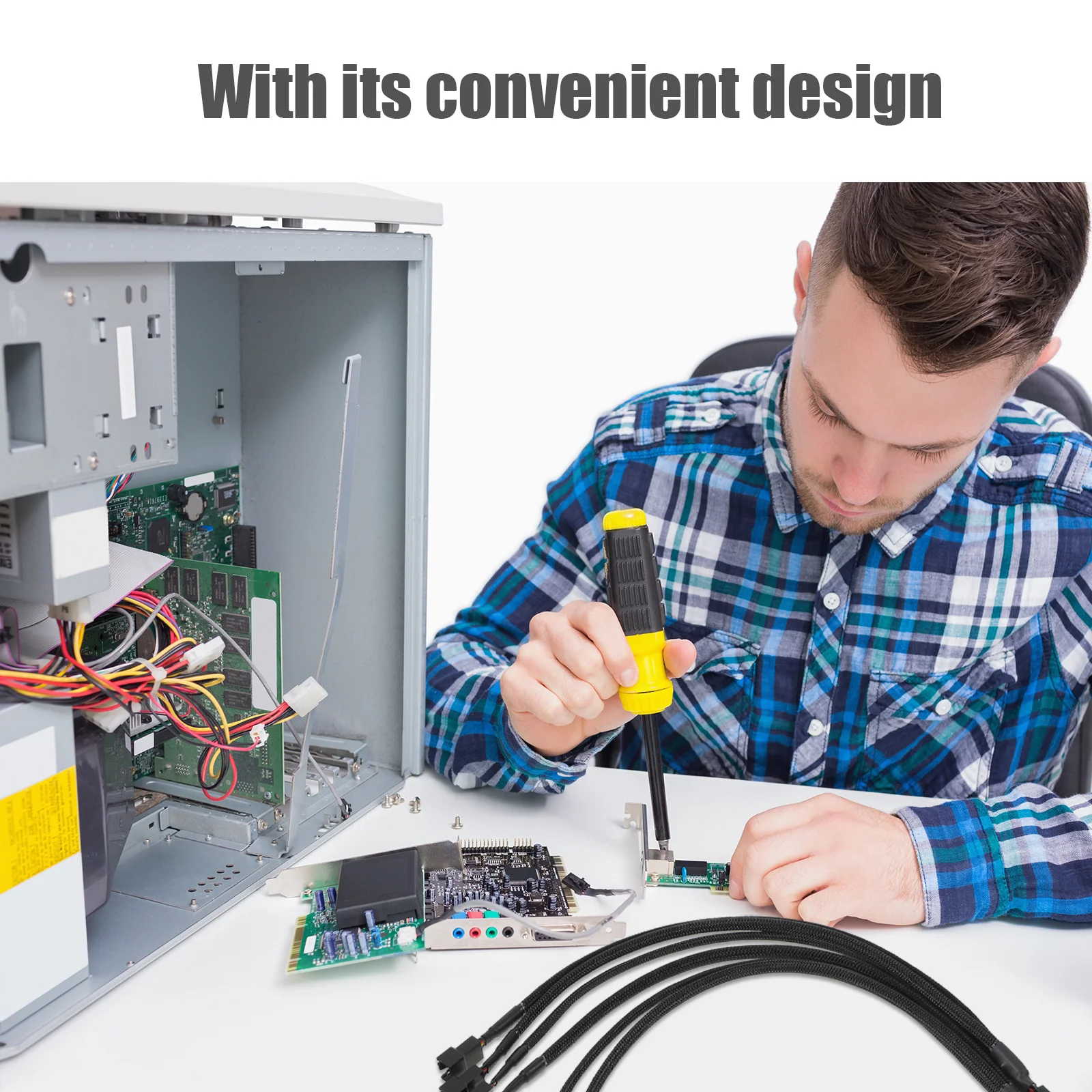 

2pcs 4 Pin Cpu 1 To 3 Way Pwm Fan Splitter Cable For Pc Cooling System Pvc Connector Adapter Pc Fan Splitter 1 To 3