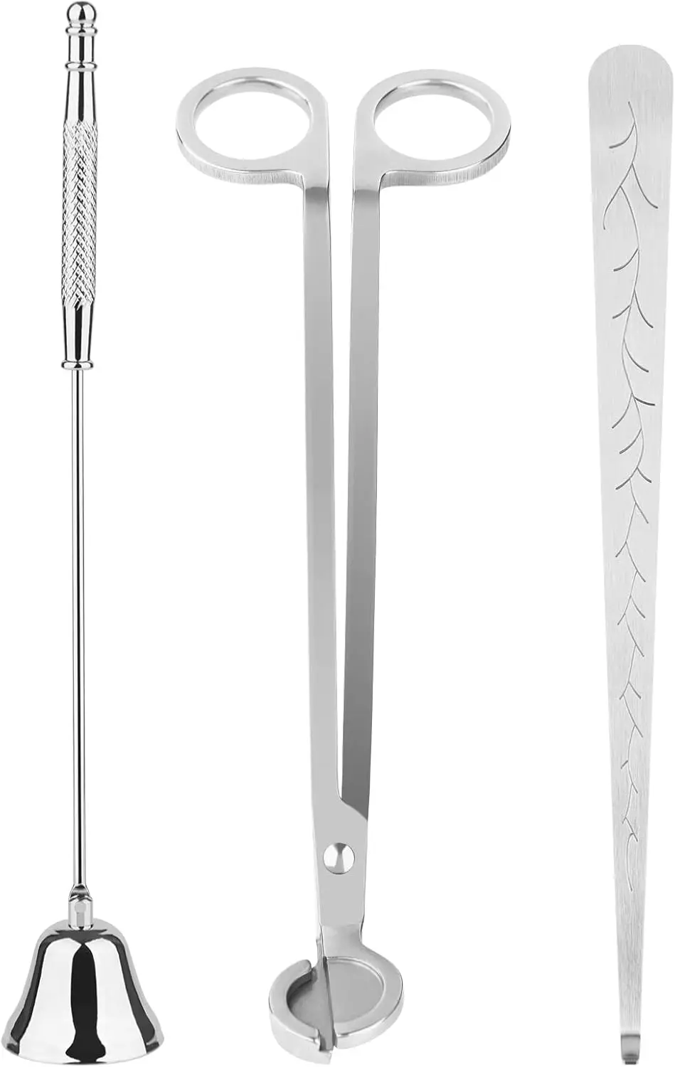 

3 in 1 Candle Accessory Set, Candle Wick Trimmer Cutter, Snuffer, Dipper, Wick Care Kit with Trimmer, Dipper and Extinguisher