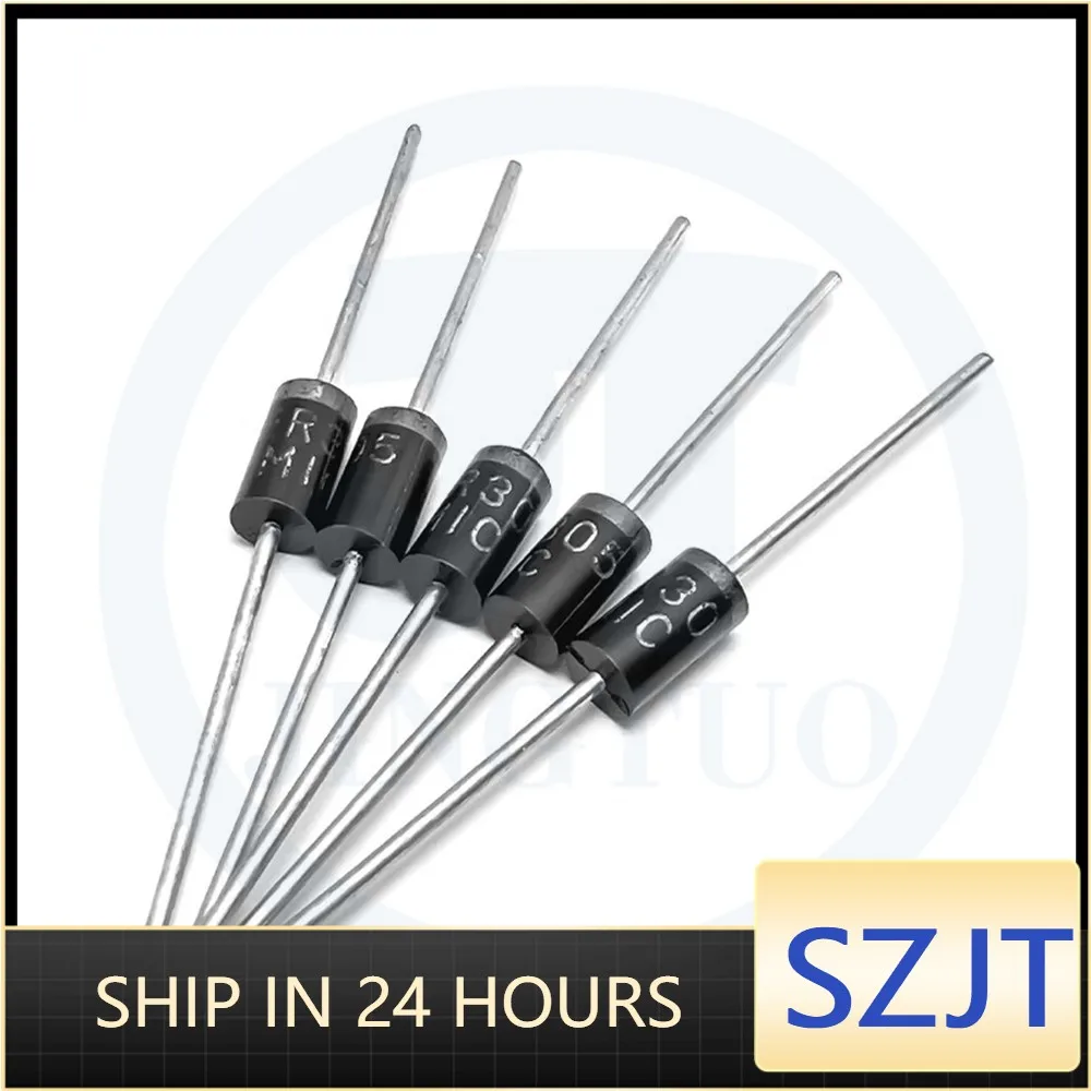 50pcs Rectifier Diode DO-27 HER302 HER303 HER304 HER305 HER306 HER308 HER503 HER504 HER505 HER506 HER507 HER508 DO-201AD