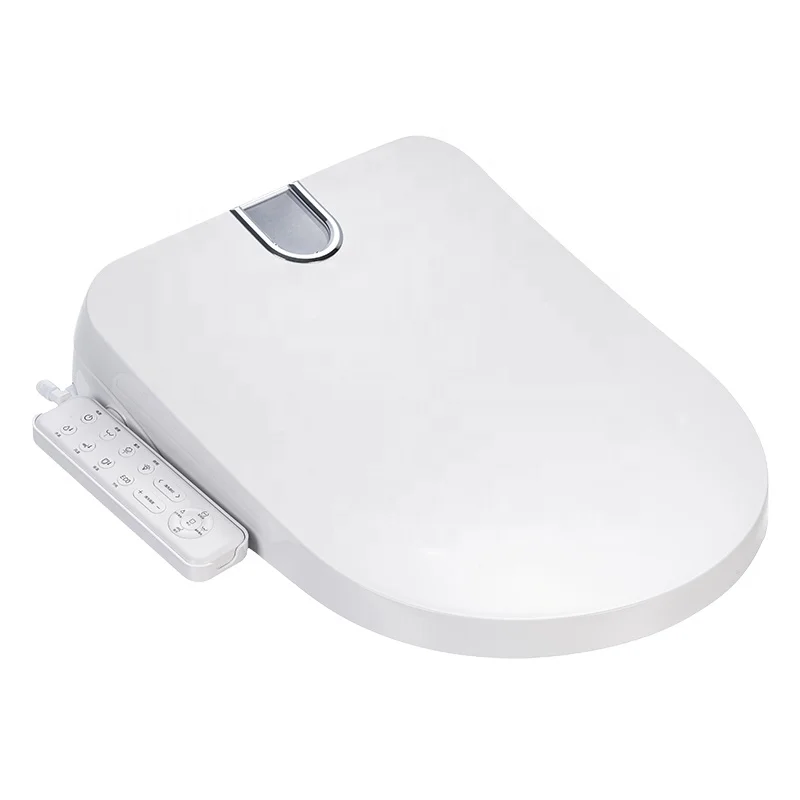 ZXHK Automatic Electric Smart Toilet Seat Cover with Remote Control Plastic Material Self-Cleaning & Seat Heating for Bathroom