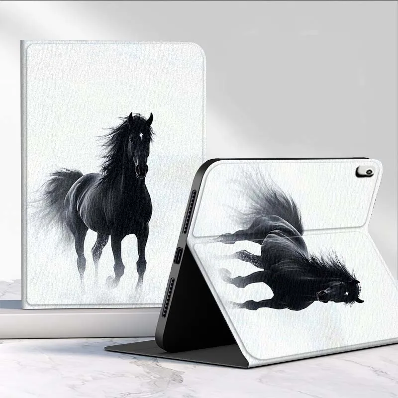 Cool Black Horse For Lenovo Xiaoxin Pad Pro Tab M10 K10 Plus 3rd Y700 Gen 11 11.2 11.5 12.7 8.8 Inch Tablet Case