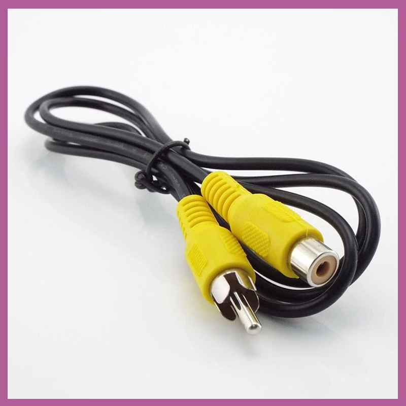 1M RCA Male to Female Cable Digital Coax Coaxial Audio Video Extension Cord for Subwoofer M/F Connector B2