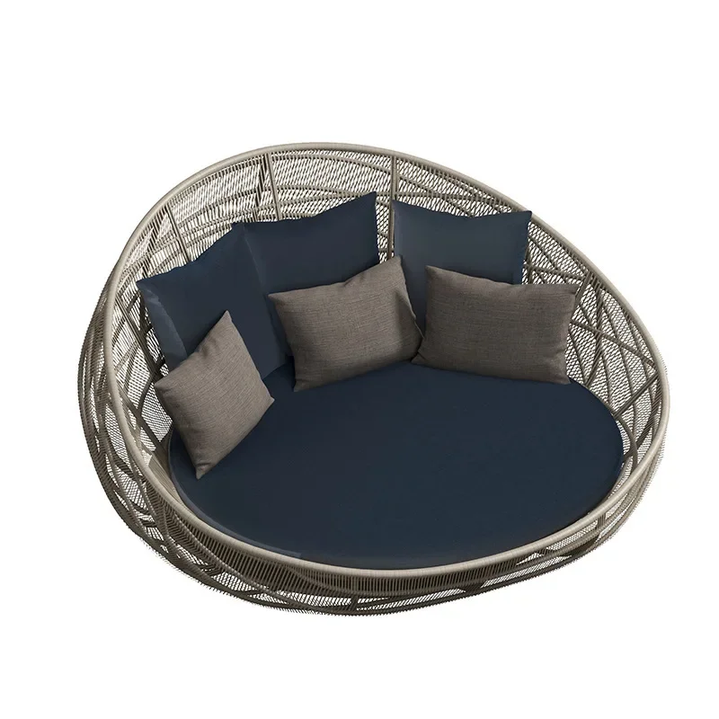 

Outdoor Furniture Villa, Garden, Nordic, Round, Lounger, Balcony Lounger, Rattan Sofa