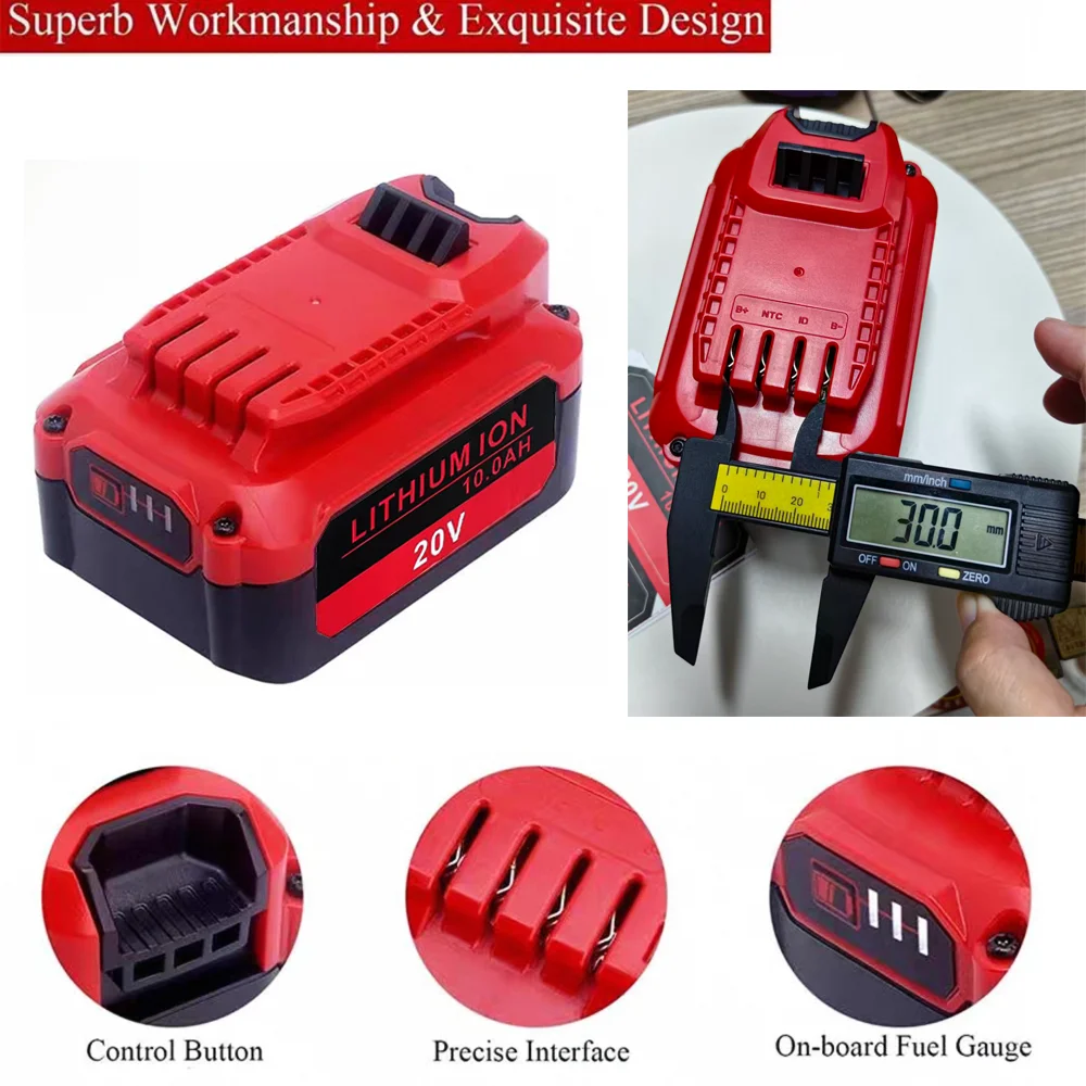 18V/20V For Craftsman Power Tools Battery 6000mAh/8000mAh/10000mAh Tools Battery V20 CMCB201 CMCB205 CMCB204 CMCB203 CMCB206