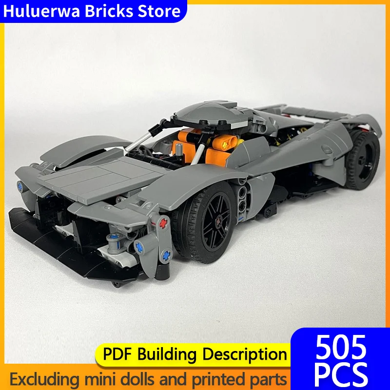 

Модель скоростного гоночного автомобиля MOC, строительные кирпичи, Valkyrie Hypercar, модульная технология, подарки, праздник, сборка, детские игрушки, костюм