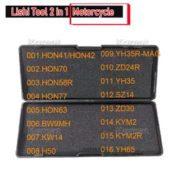 LISHI 2 IN I Motocykl HON41/HON42 HON70 HON58R HON77 HON63 BW9MH KW14 H50 ZD24R YH35 SZ14 ZD30 KYM2 KYM2R YH65 KW18 HD74 KTM1