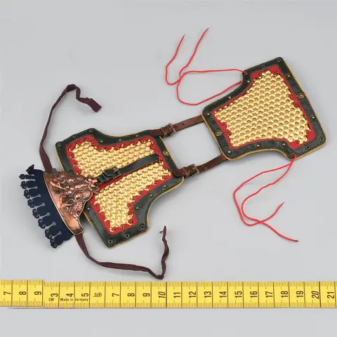 KLG-R030B 왕조 밍 코싱가 킹 남성 군인 가슴 걸이 조끼, 어깨 갑옷, 헬멧 액세서리, 합금 소재, 1/6 KLG Best5