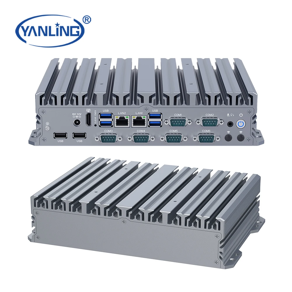 Yanling Embedded Computer In-tel J3710 Multi COM Ports Linux Industrial PC