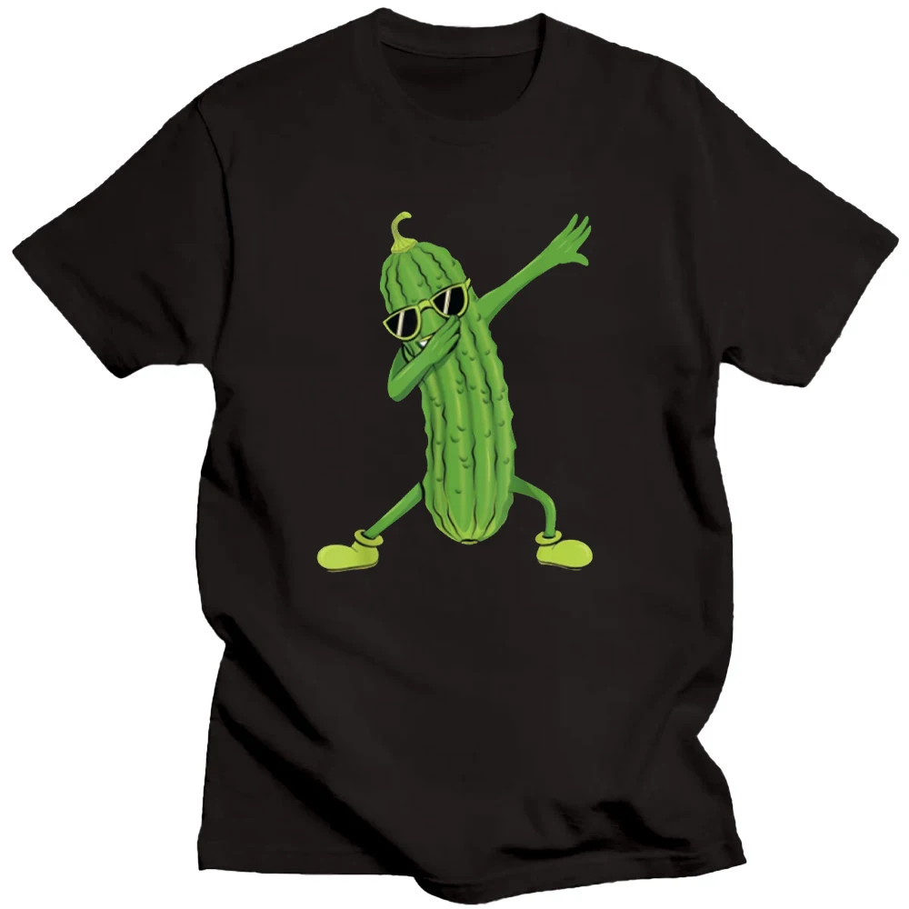 Dabbing Pickle Dancing Cucumber Lover Funny Shirt Gifts T-Shirt Breathable Camisetas Nostalgia Retro Street Fashion