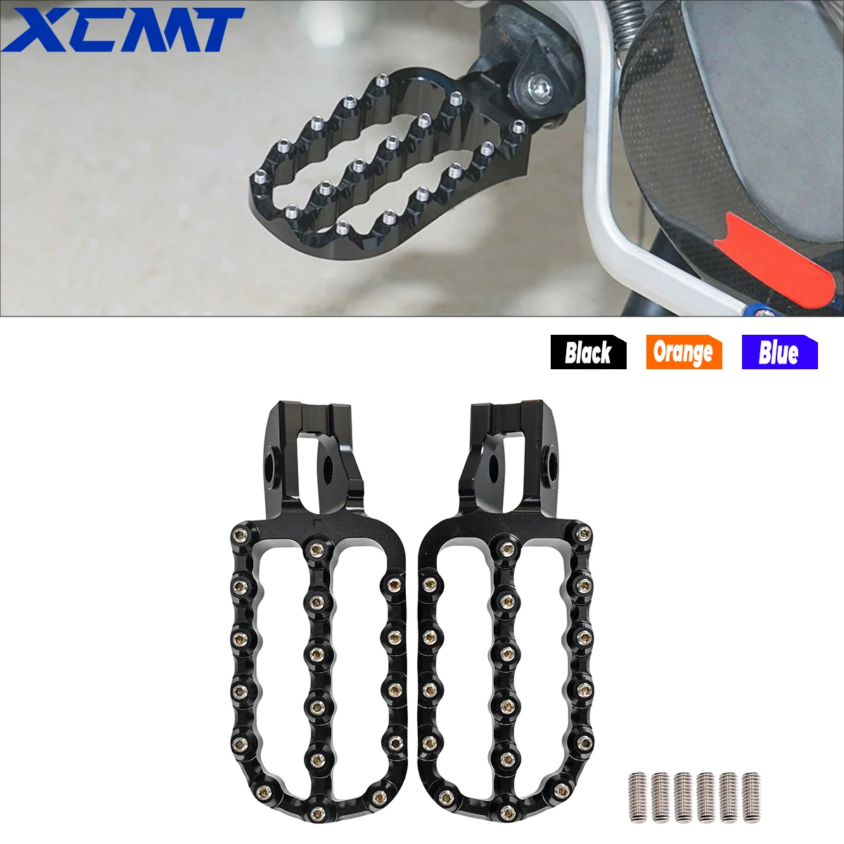 

Motorcycle Enlarged Forged FootRest Footpegs Rests For Husqvarna TE 300 2017-2023 KTM EXC 300 EXCF 350 GasGas EC 300 2021-2023