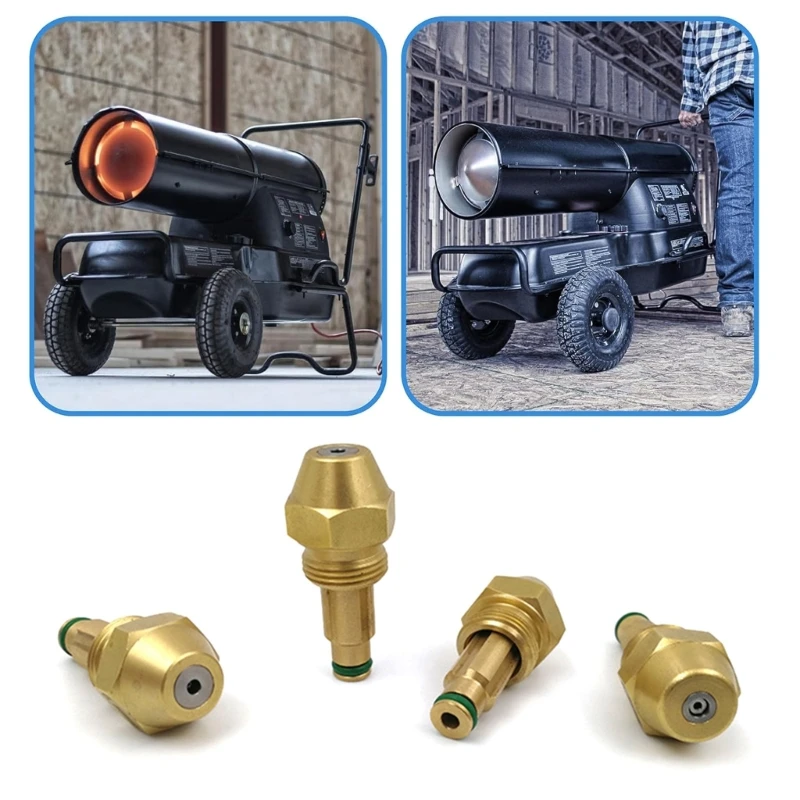 Replacement Brass Nozzle Kit for Mr. Heaters MH175KT and MH175KTR Forced Air Kerosenes Heaters 37JD