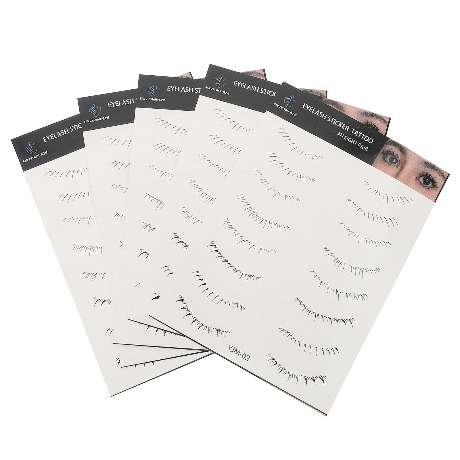 

5 Sheets Eyelash Stickers Lower Lash Tattoos Natural Look Eye Makeup Accessories for Women Parties Weddings Lash Stickers