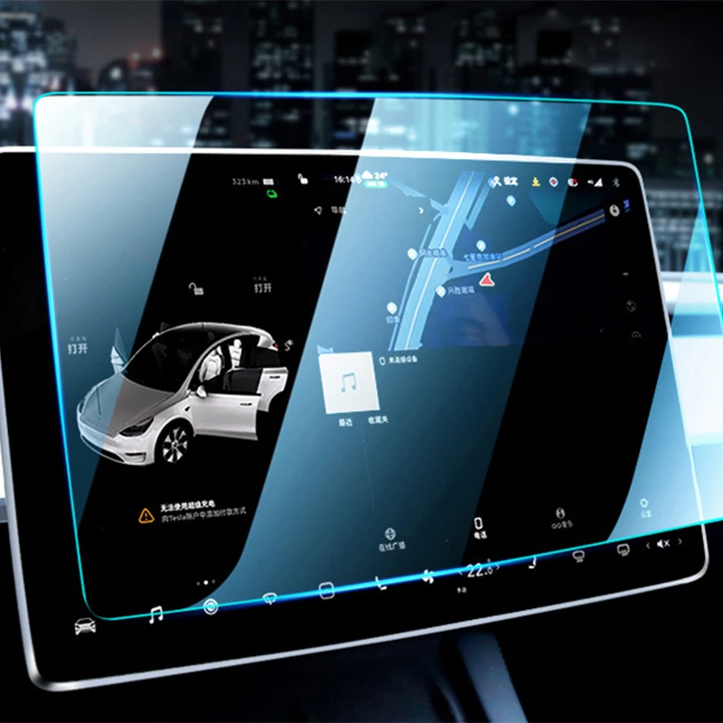 Matowe ochronne szkło hartowane na ekran dla Tesla Model 3 Y 2022 2021 centrum sterowania Dashboard ekran dotykowy Film Model3 Modely