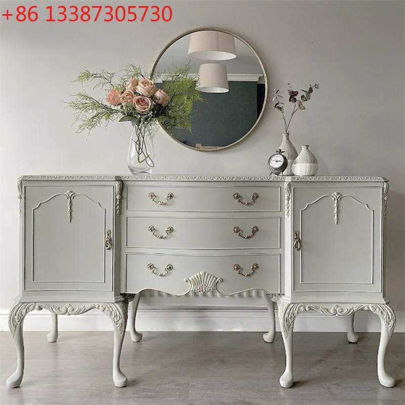 

American French-style home entrance cabinet light luxury shoe cabinet integrated household European-style