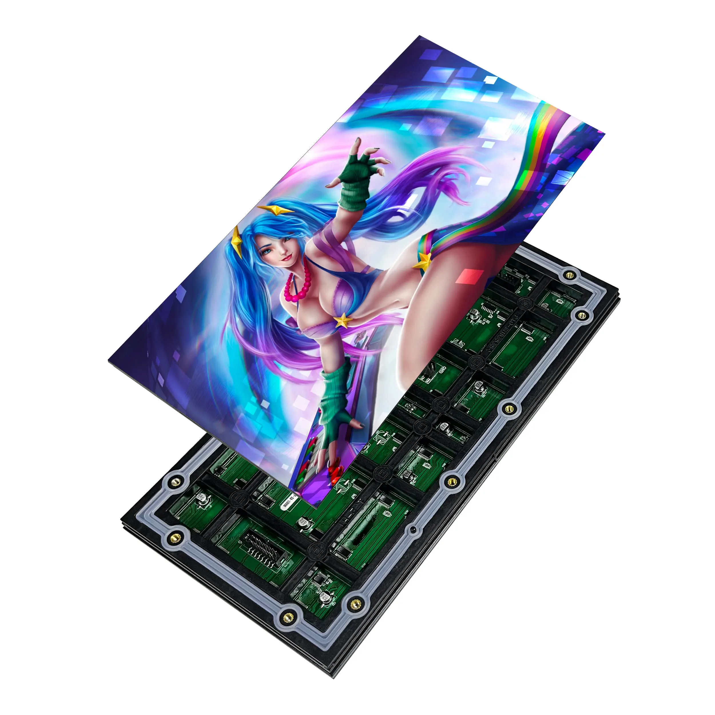 P10 Zewnętrzny panel ekranu LED RGB 320 * 160 mm 32 * 16 pikseli 1/2 skanowania SMD3535 Pełnokolorowy moduł wyświetlacza LED P10