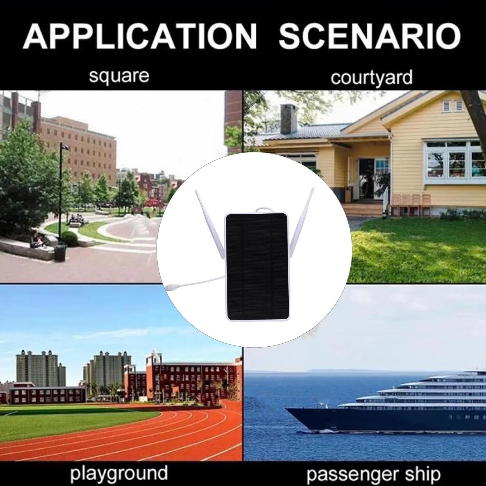 Water Proof Solar Router 6W Solar Powered Modem Router Long Endurance IP66 Water Proof 4G WiFi Solar Router Repeater for Outdoor