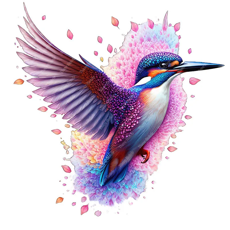Three Ratels CD163 Beautiful Emerald Bird Art Stickers for Home Decoration Car  hood decals