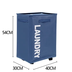 Rolling Laundry Basket with Wheels Collapsible Laundry Hamper on Wheels Tall Thin Narrow Foldable Storage Bins for Corner