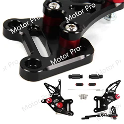 Adjustable Footrests For Suzuki GSXR 1000 2017 - 2023 Motorcycle Foot Pegs Rearset Pedal GSXR1000 GSX-R 1000R ABS 2018 2019 2020