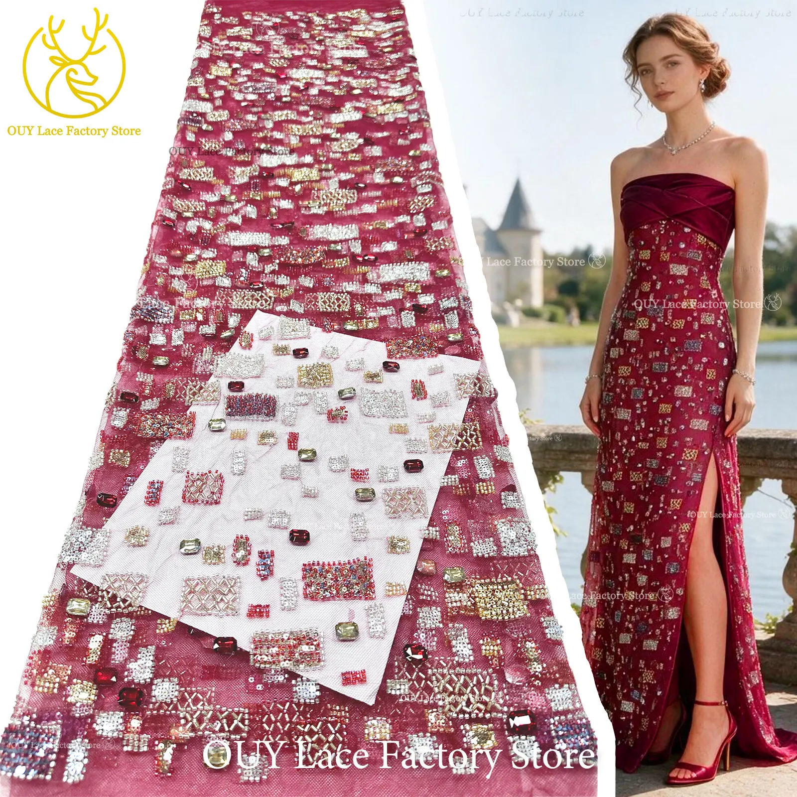 Glitter Tablecloth - Robe de banquet de fête de
