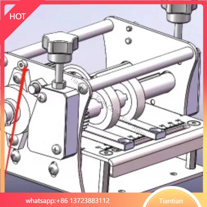 Manual Edge Banding Slitter: Dust-Free Cutting into Two Equal Parts Burr-Free Operation Compatible with Hand Drills