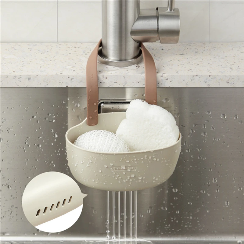 Kitchen Sink Holder Hanging Drain Basket Adjustable Drain Rack Soap Sponge Holder Faucet Holder Kitchen Accessories New