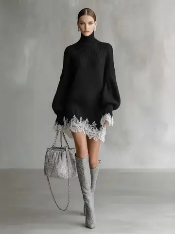 Женское вязаное платье P848835344250527744