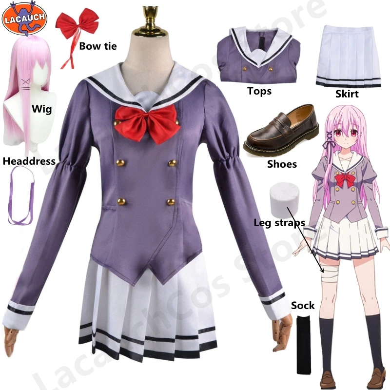 New Anime Engage Kiss Cosplay Costume Girl Kisara Cosplay Jacket Skirt Wig School Uniform Outfit Women Carnival Halloween Set