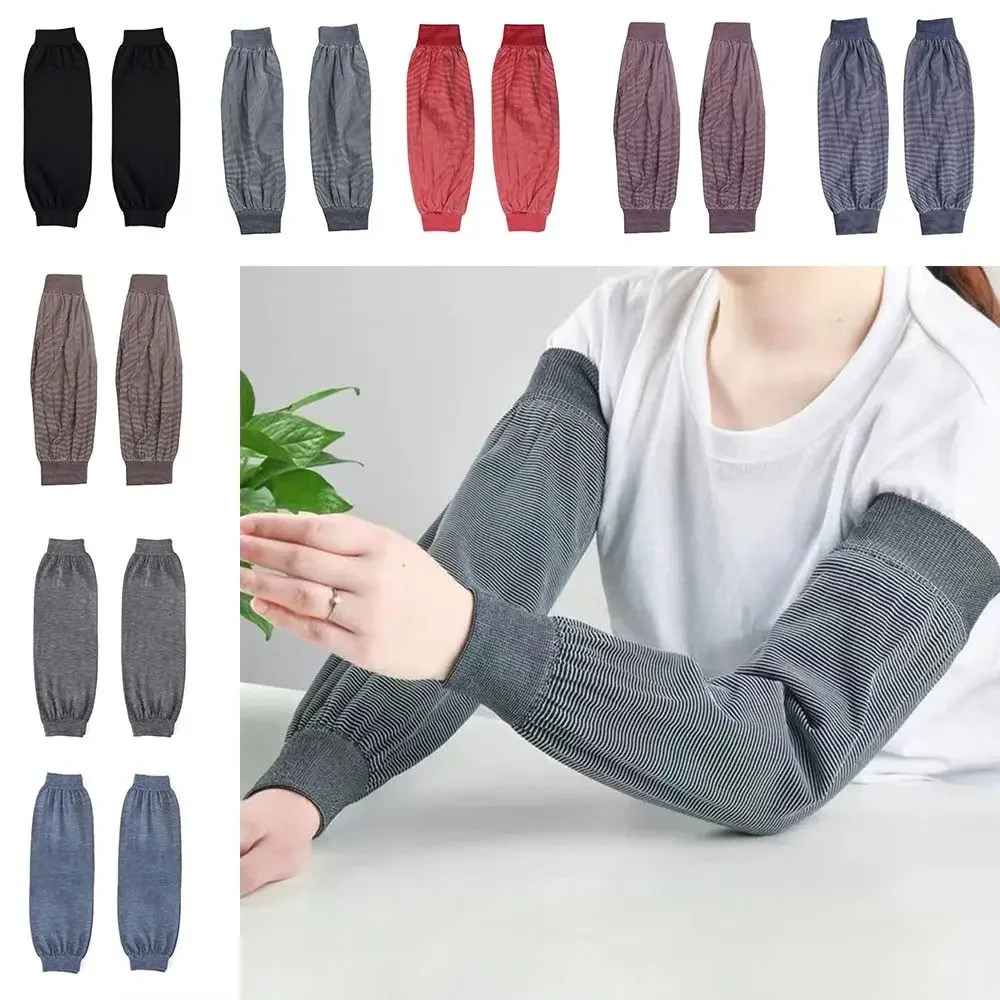 Long Gloves Arm Sleeves UV Protection Summer Cooling Arm Cover Sportswear Basketball Labor Protection Sleeves Men Women