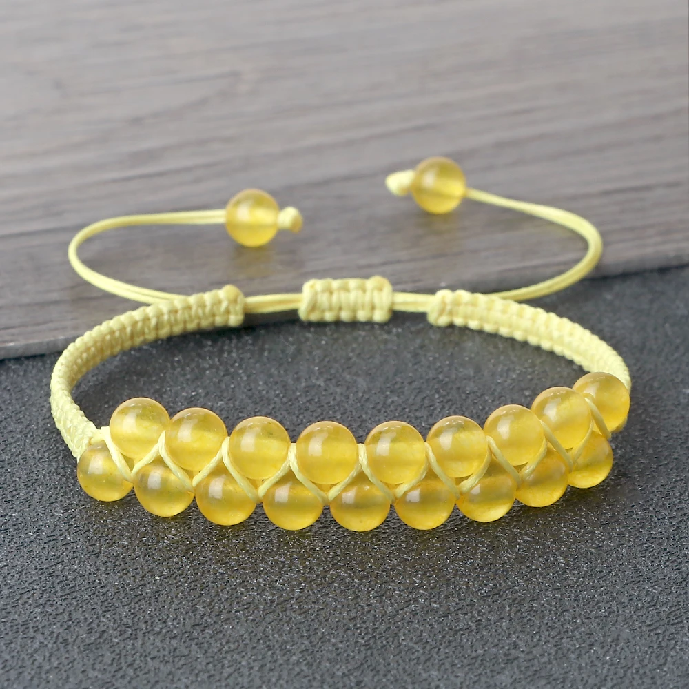 Stylish Natural Stone Bracelet Tiger Eye Black Onyx Lava Bead Wristband Braided Adjustable Bangle Unisex Fashionable Gifts Ideas