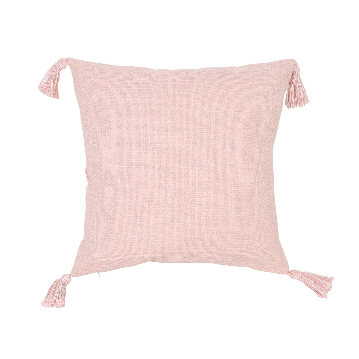 Fodere per cuscini trapuntati rosa 1Pc, federe Decorative con motivo geometrico con nappe per divano divano camera da letto soggiorno