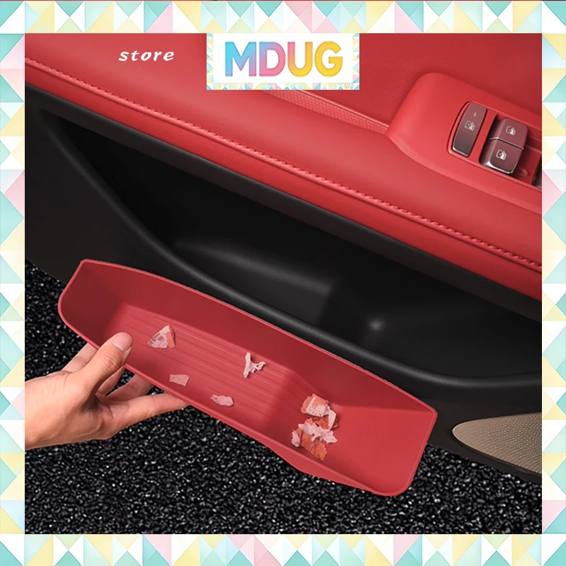 MDUG For SERES 5 AITO M5 2024 2025 Car Door Groove Storage Box Protectors Cover Mats Pad Anti Kick Accessories