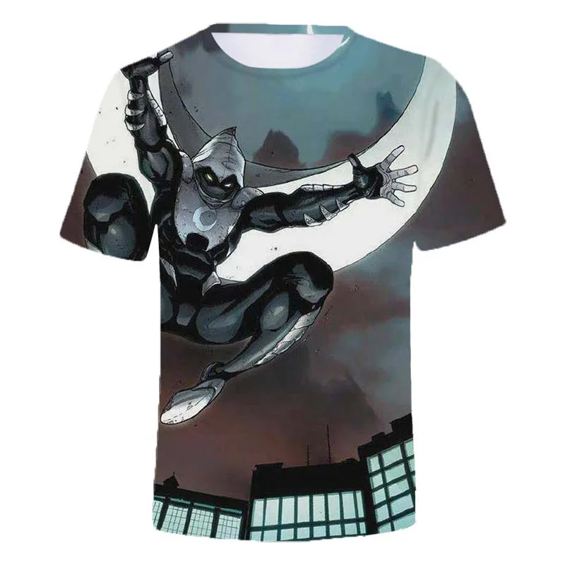 Miniso t-Shirt Moon Knight serie TV 3D Print Streetwear uomo donna moda camicia oversize bambini ragazzi ragazze Tees top abbigliamento