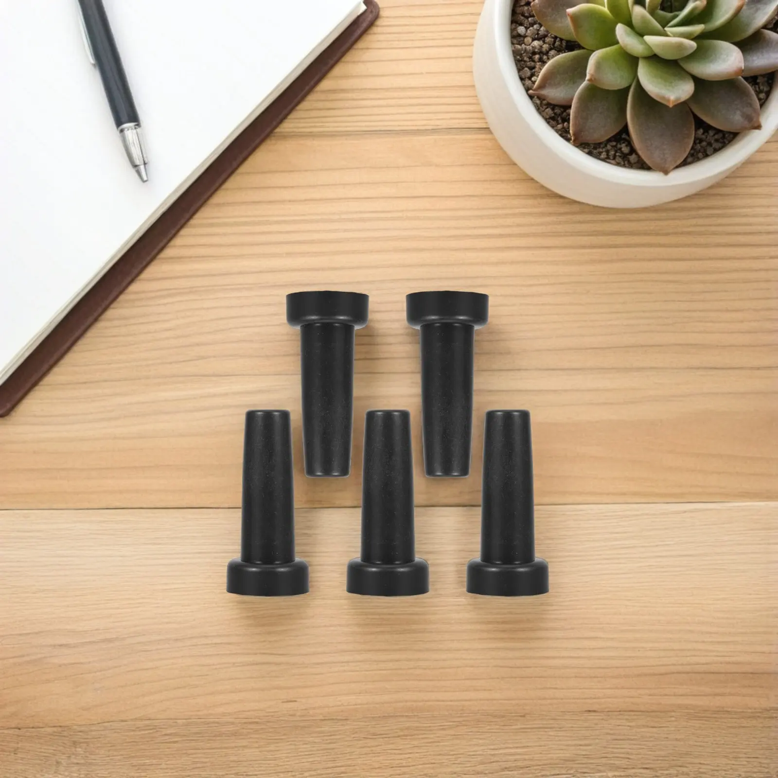 5Pcs Umbrella Bone Cover Replacement Top Caps for Straight Pole Umbrellas - Windproof Rainproof Tip Protector for Patio Beach