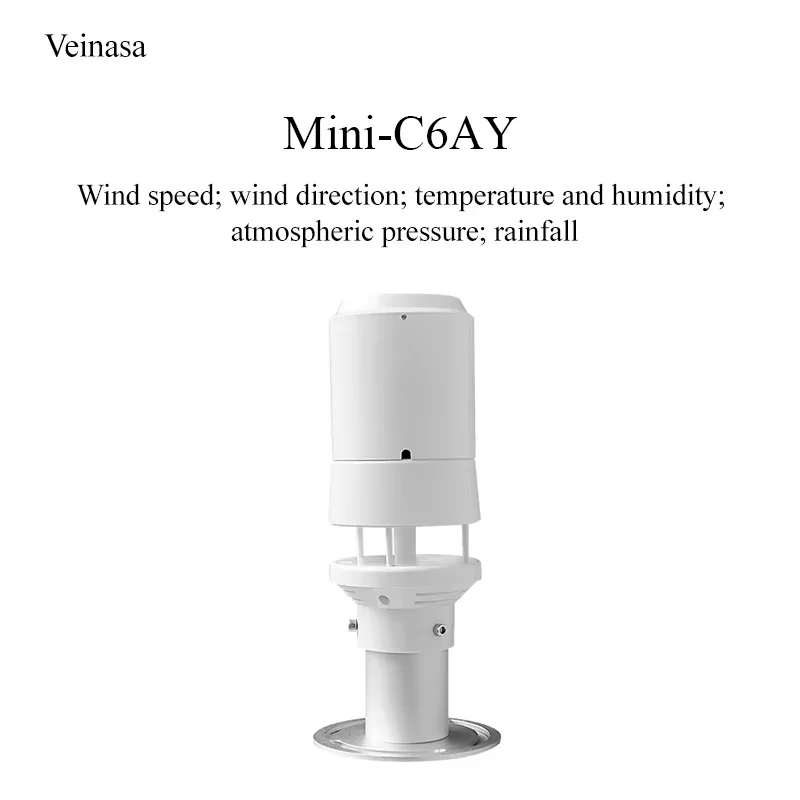 2026 New Mini-C6AY-RS232 Plastic Digital Thermometer OEM Outdoor Use Air Temperature Illuminance Solar Radiation Measurement Dat