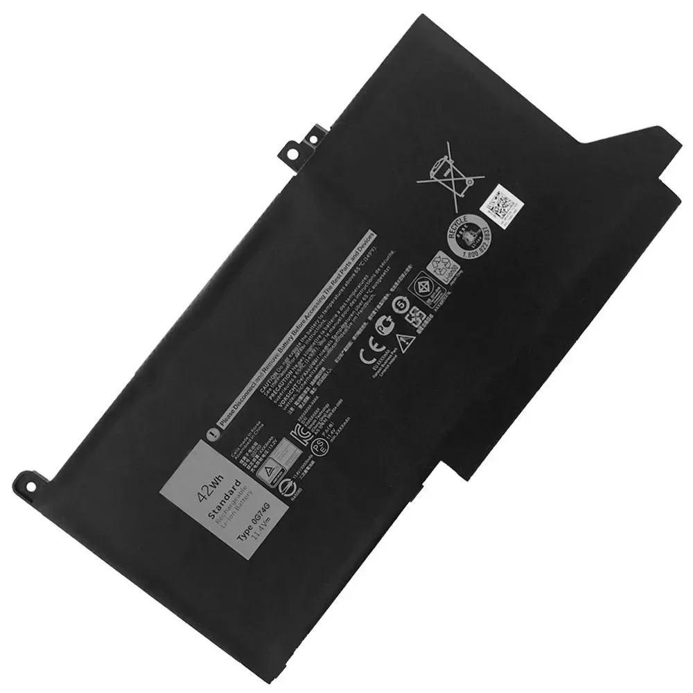 0G74G 2PFPW 3KF82 8JYHH Laptop Battery  for Dell  Latitude 5300 5310  2 in 1 12 7000 14 7400 7480  13 7390 E7480 11.4V 42Wh