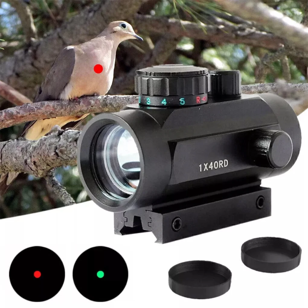 Telescopio Monocular de viaje al aire libre con vista de punto rojo 1x40, Monocular duradero con acabado mate negro para una visualización y adquisición precisas