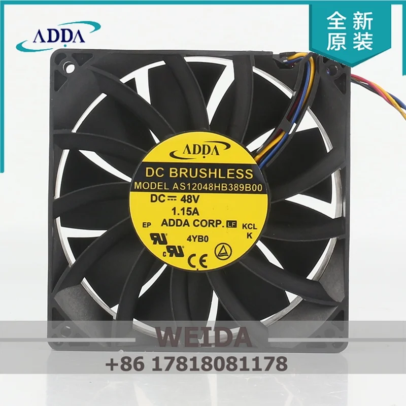 

Original Taiwan ADDA AS12048HB389B00 12038 48V 1.15A New Energy violent Server inverter Four-wire cooling fan