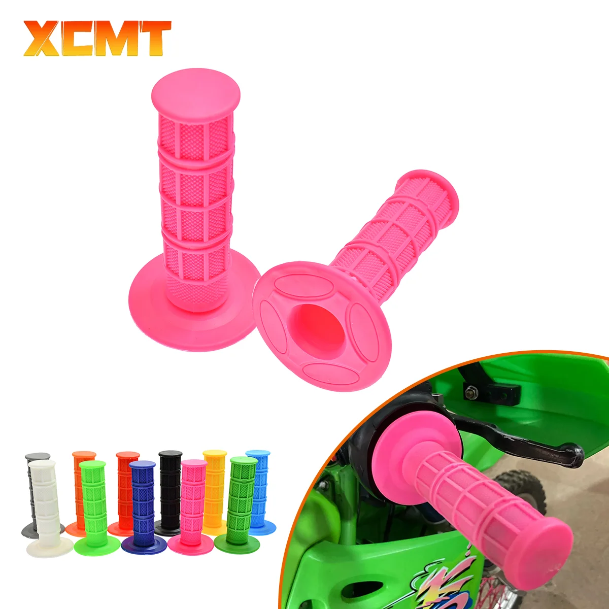 Siyah MX jel kauçuk gidon kavrama için CR CRF XR YZ WR TTR KX KLX RMZ RMX RM TC TE FC FE ATV Enduro motokros kir arazi motosikleti