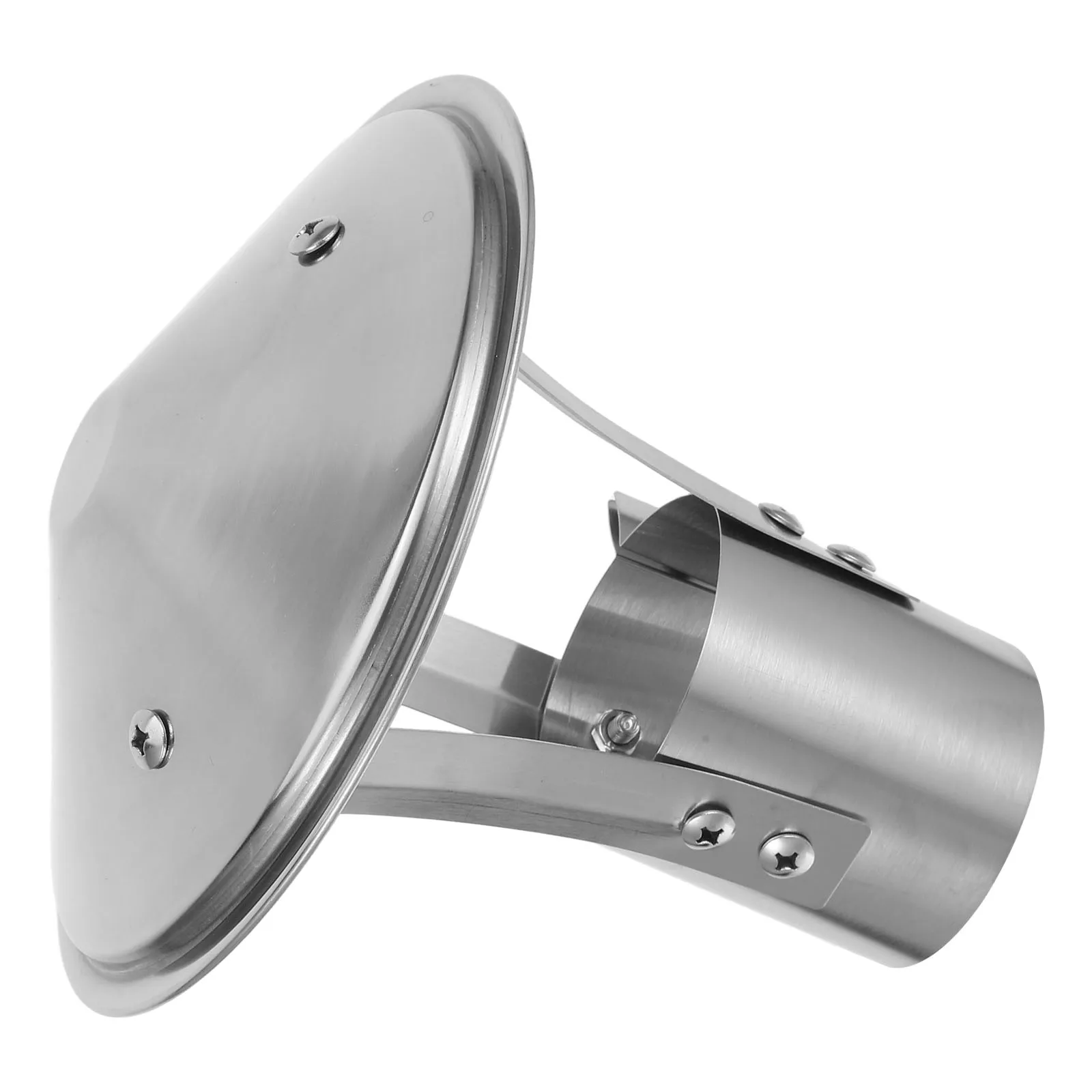 

Stove Pipe Cap Chimney Cover Stainless Steel Rainproof Windproof Flue Hat Umbrella Shape Vent Fireplace Chimney Caps Roof