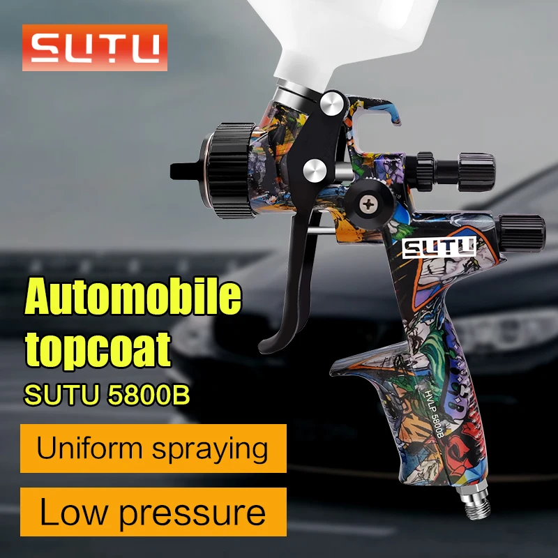 HVLP 5800 Spray Gun Is a Large-Caliber High-Atomization Spray Gun for Uniform and Fine Automotive Repair Paint