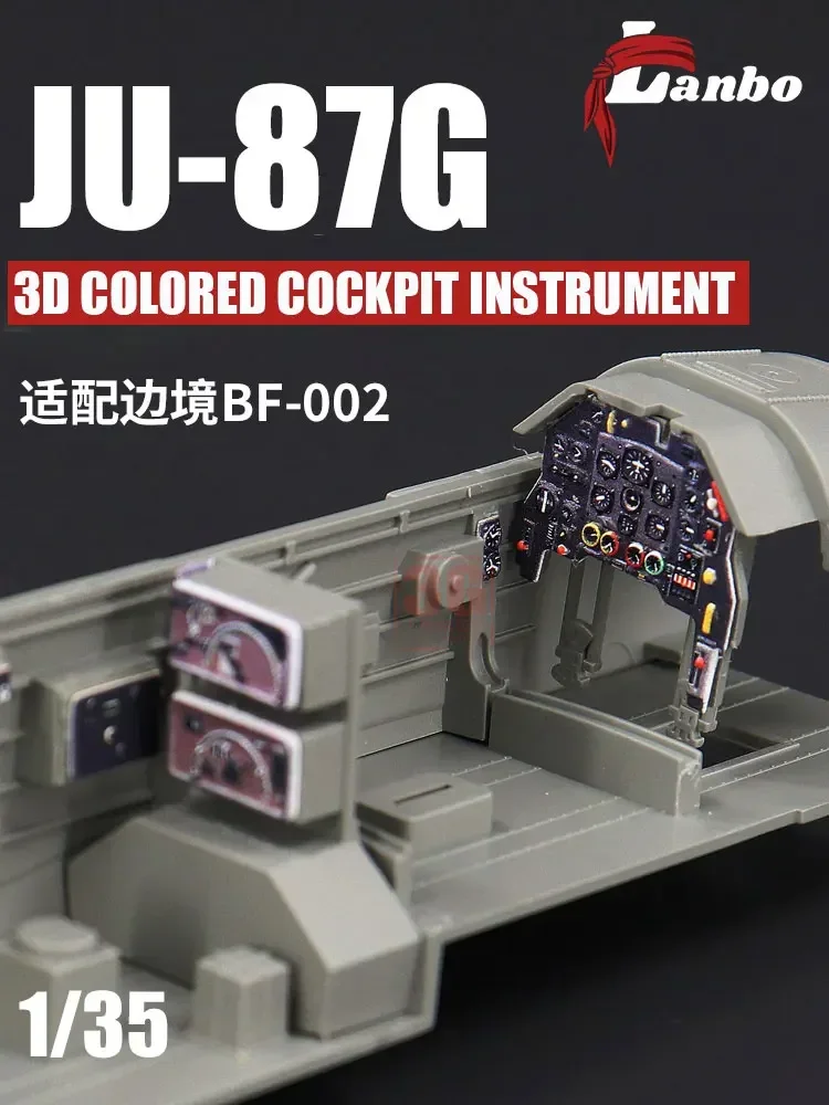 Lanbo 3D Color Cockpit Instrument 35202 JU-87G Retrofit collocazione BORDER BF-002 1/35