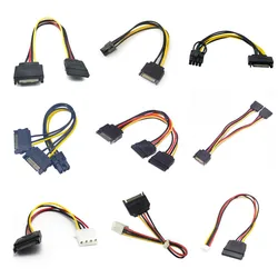 1PCS SATA Power Supply Cable Male Female Sata to PH2.0/XH2.54/VH3.96 IDE 4P Hard Drive Power Supply Cable Cord Adapter