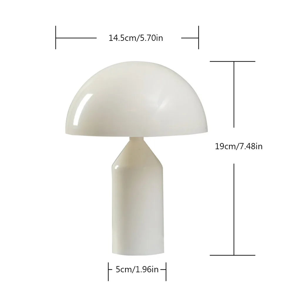 Mushroom Nightstand Lighting Lamp Brightness Adjustable Table Lamp Color Changing Battery Operated Bright Bedroom Bedside Decor