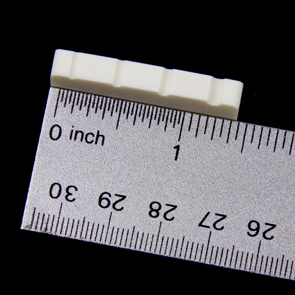 4 String Electric Bass Bone Nut Buffalo Material Bridge Saddle Guitar Replacement for Tone Clarity