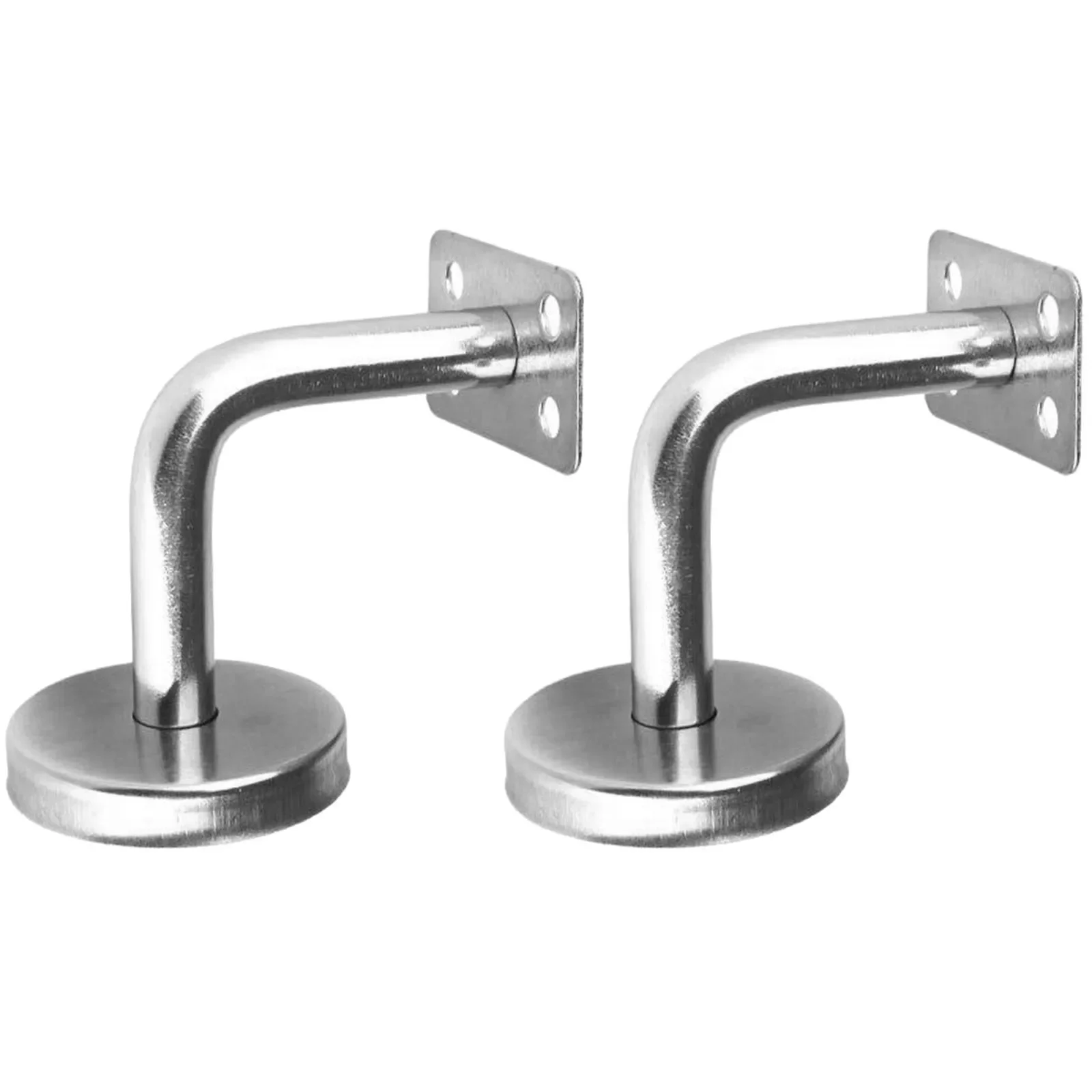 2pcs Stair Handrail Brackets Stainless Steel Wall Mount Support Ladder Wall Handrail Brackets For Stairs Railing Stairway Access