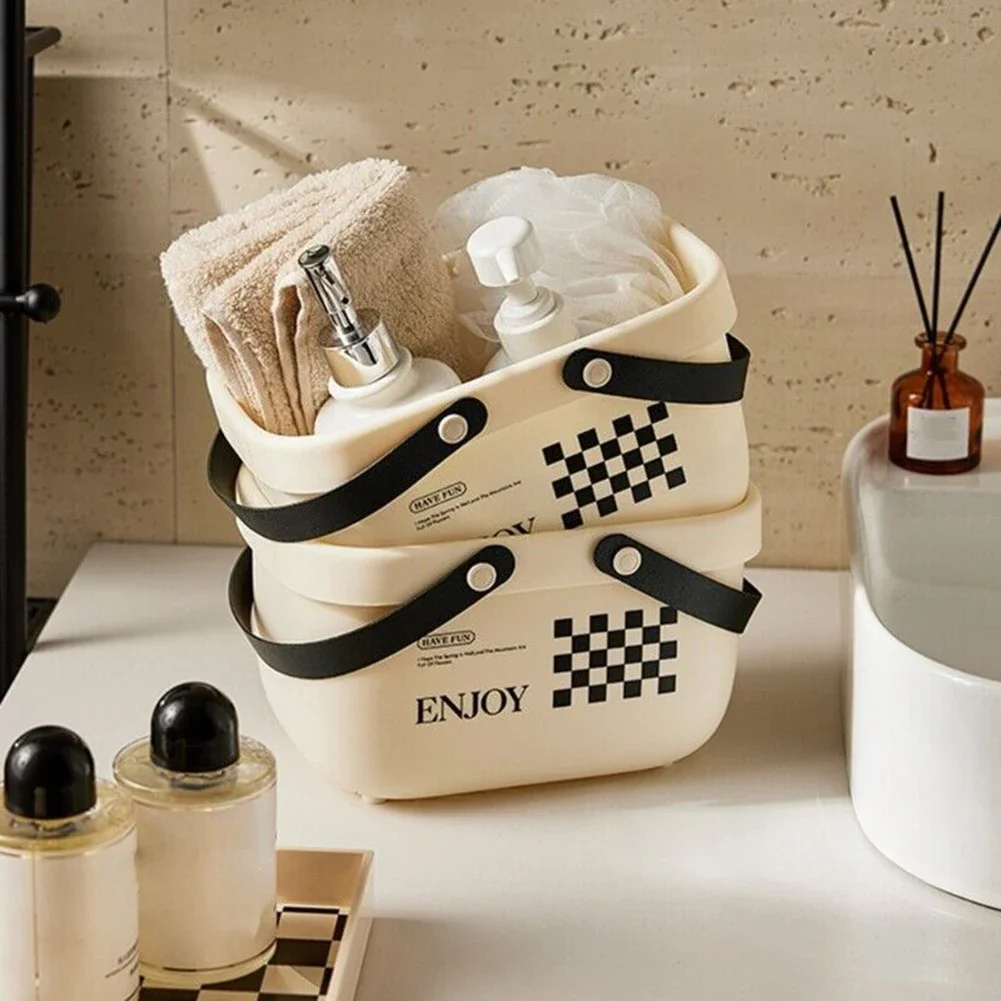 

Портативный органайзер большой емкости для использования в ванной комнате, аккуратный и аккуратный органайзер для хранения в ванной комнате, органайзер для ванной комнаты, универсальное использование