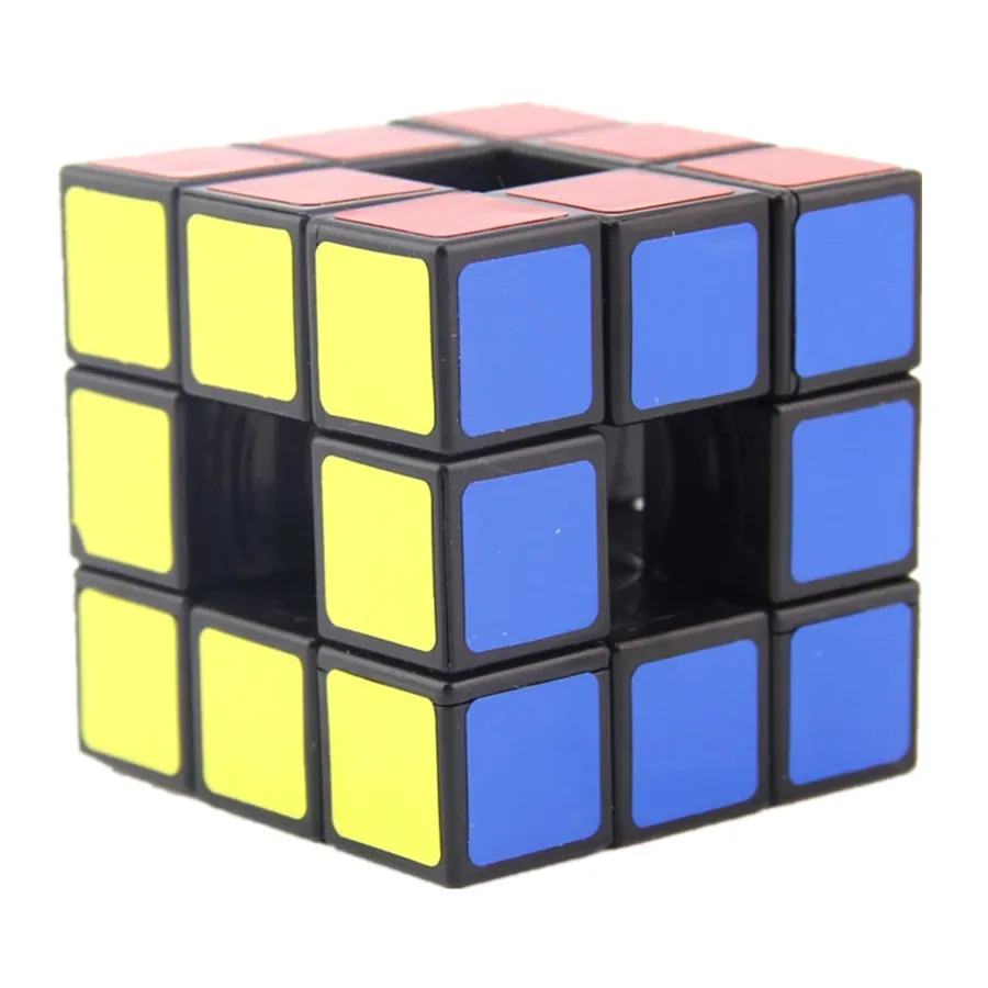 LanLan Fun  3x3 Hollow Magic Cube Professional Speed Cube Idea Hollow Puzzle Cubo Magico Toys Birthday Christmas Gifts For Kids