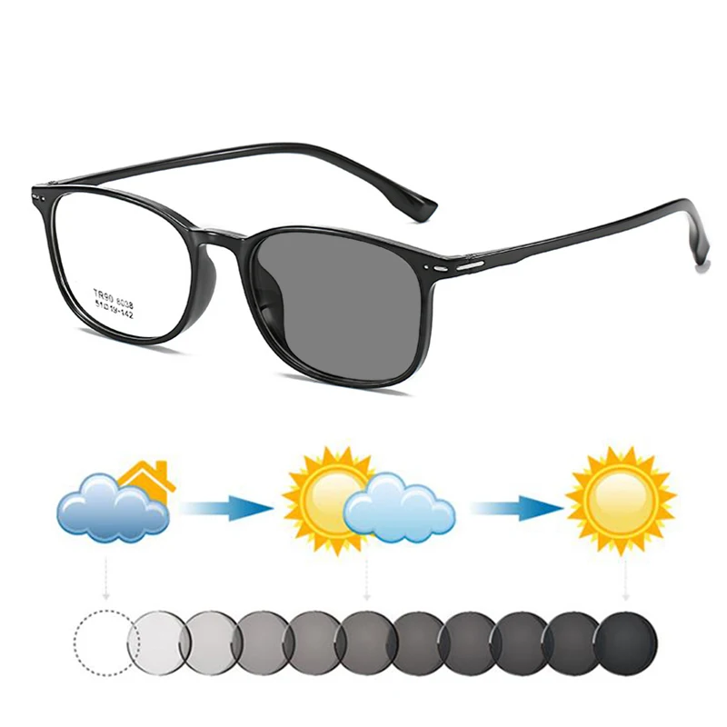 

Простые ретро TR90 фотохромные солнцезащитные очки для чтения для женщин и мужчин, очки для дальнозоркости, темные очки, солнцезащитные очки для дальнозоркости